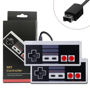 2-Packs NES Classic Controller. Wired NES Mini Controller for Nes Classic Mini Edition and NES Classic Edition(remake released in 2016/2018), 9.8FT Cable Length for an Immersive Gaming Experience