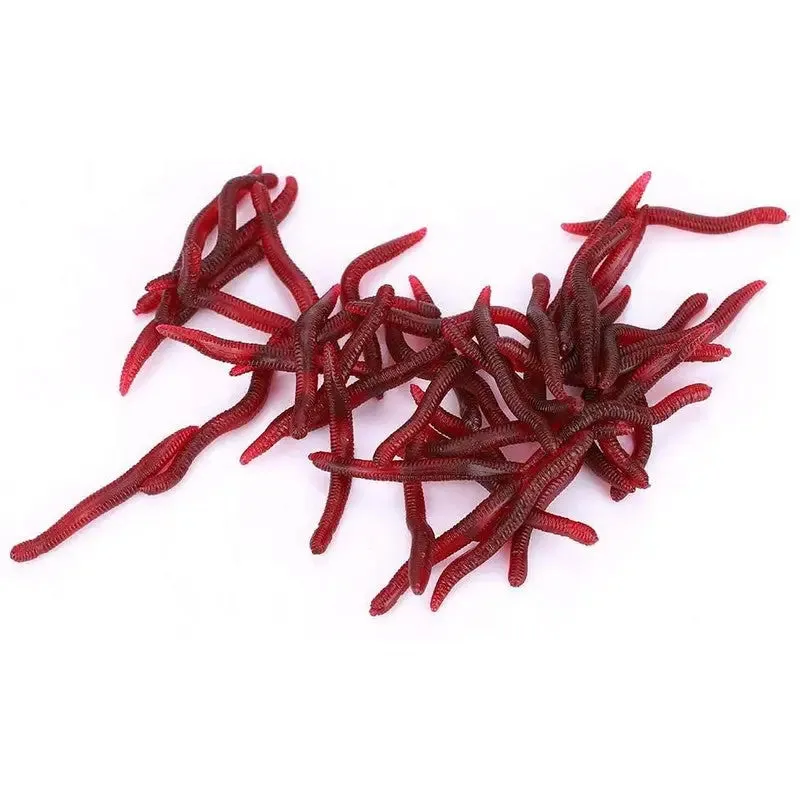 Action Plastics Jelly Worms 150mm - Black / Blood Red Fire Tail