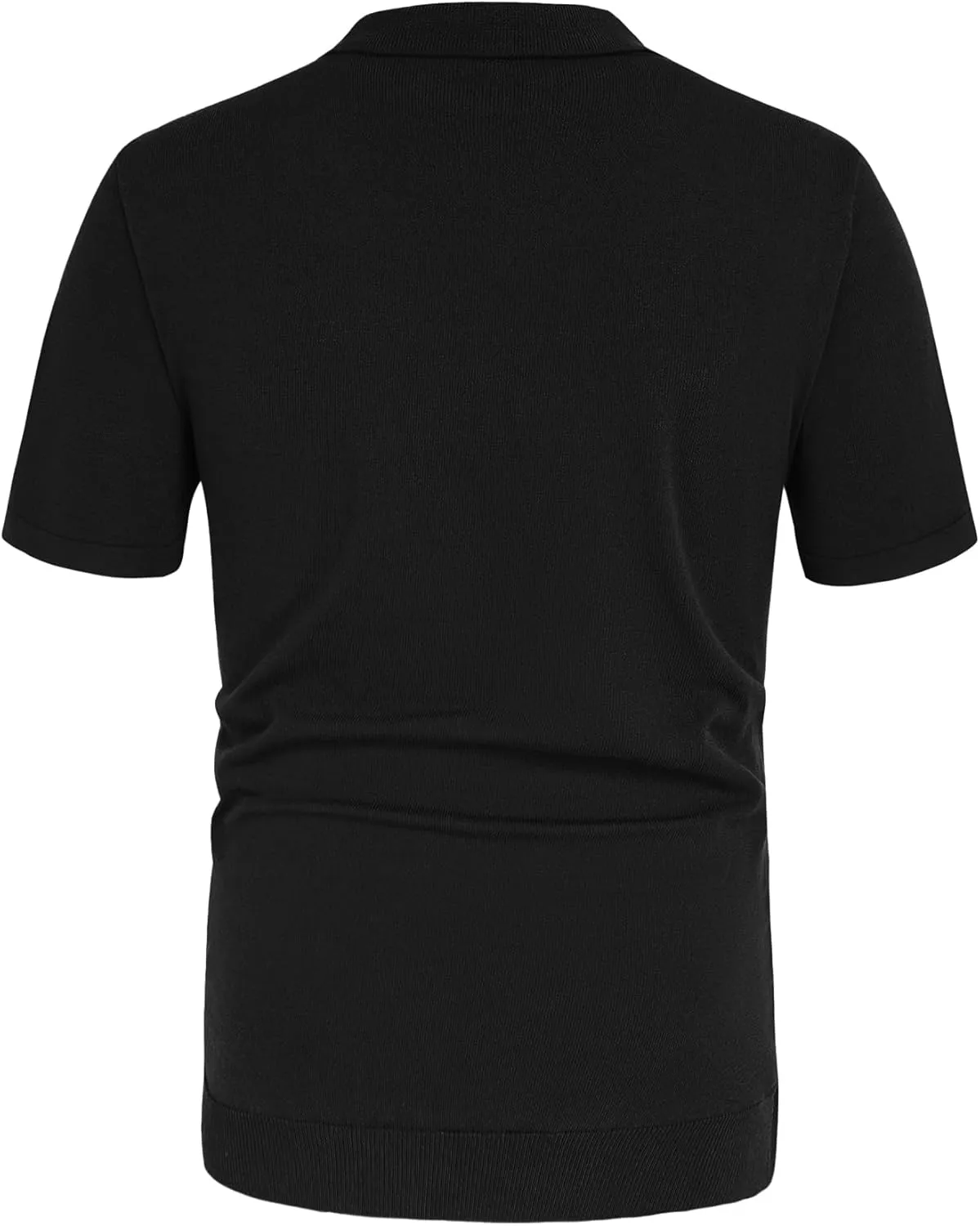 Aiyino Mens Polo Shirts Vintage Striped Lightweight Knitting Golf Shirts