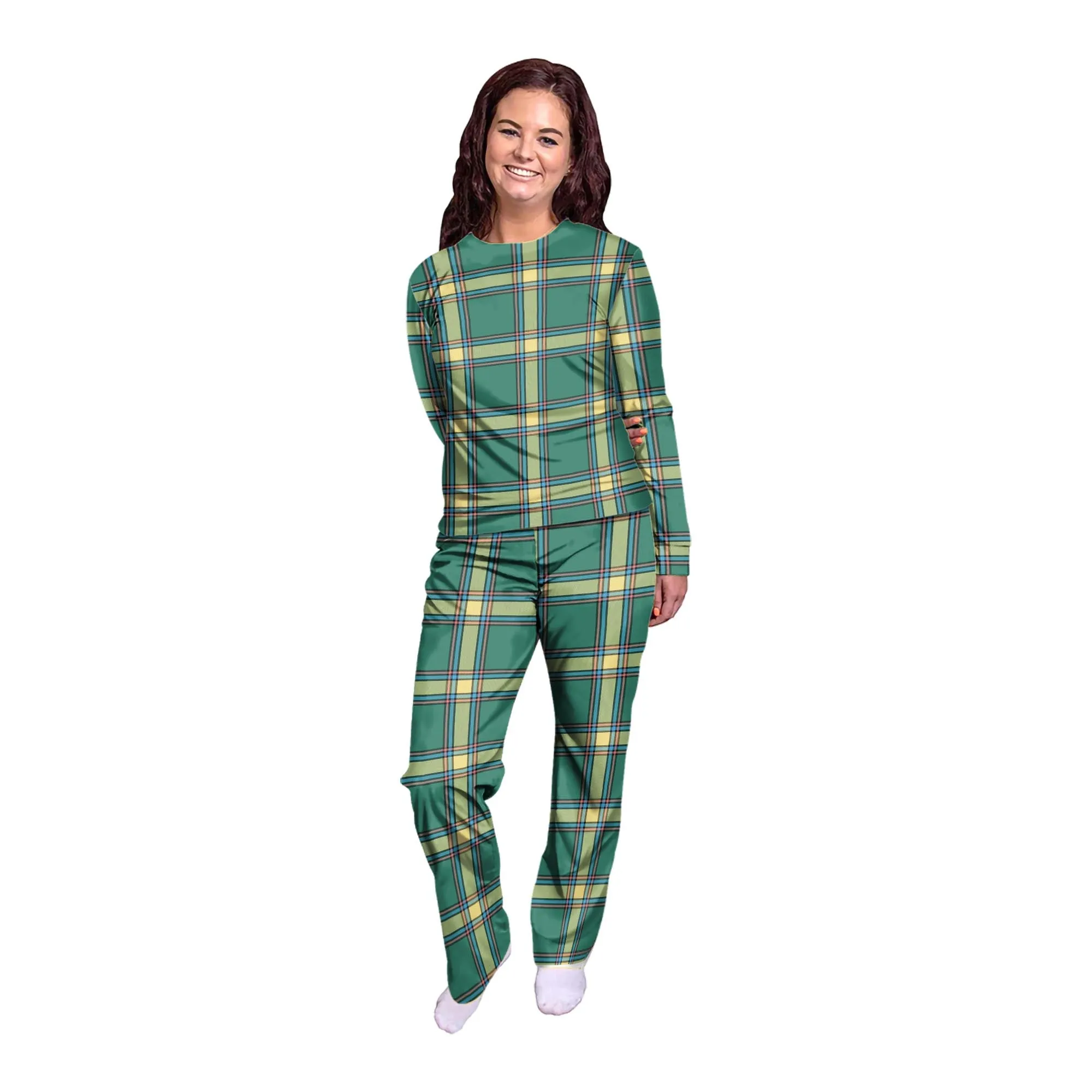 Alberta Province Canada Tartan Pajamas Family Set