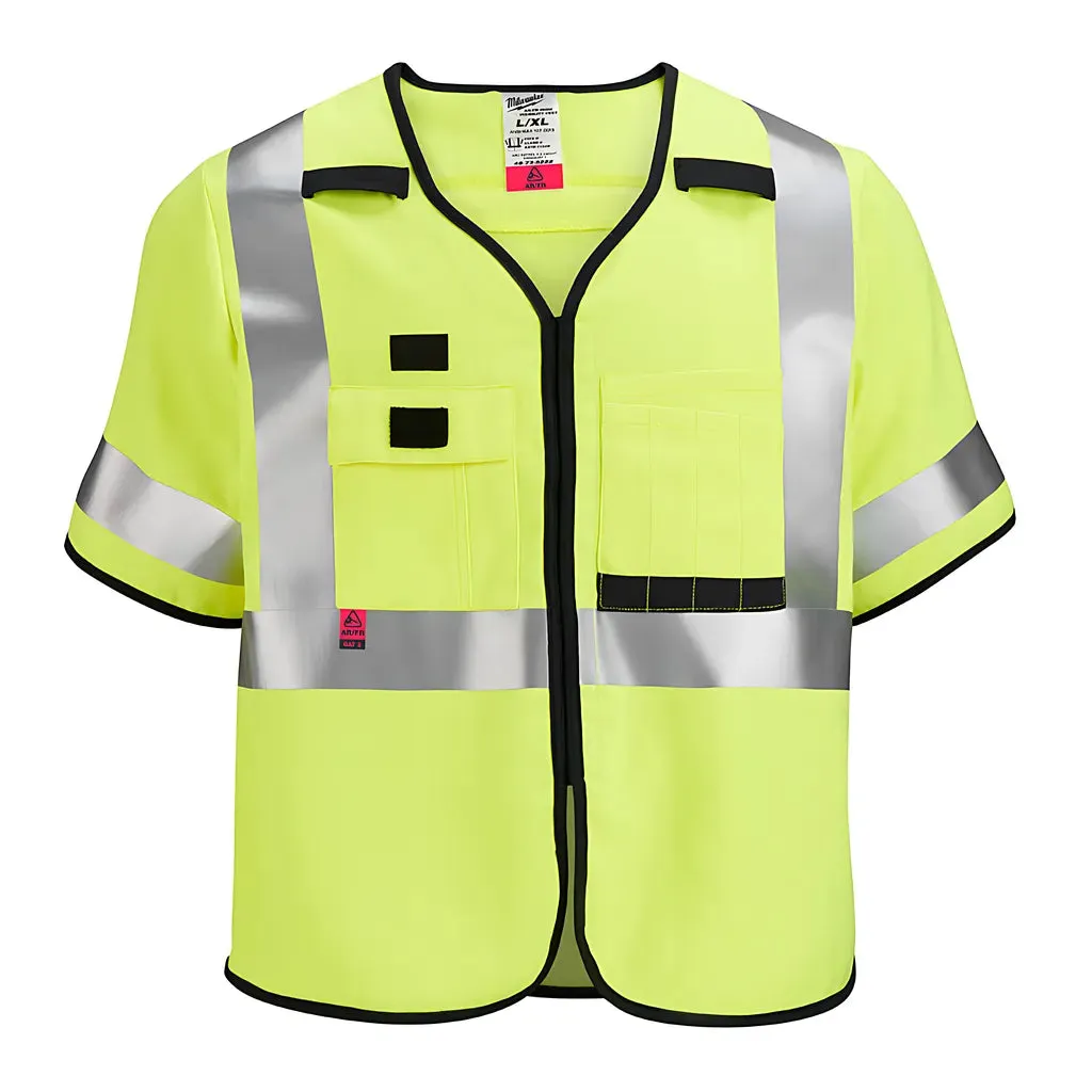 AR/FR Cat. 1 Class 3 High Visibility Yellow Safety Vest - 4XL/5XL