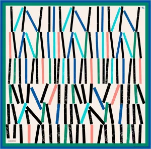 Armine Geometric Silk Scarf #82