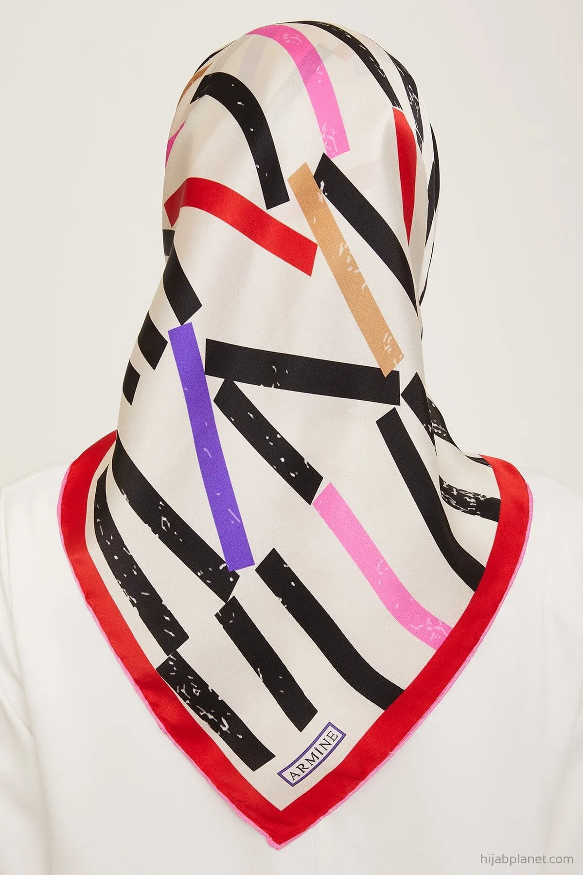 Armine Geometric Silk Scarf #8