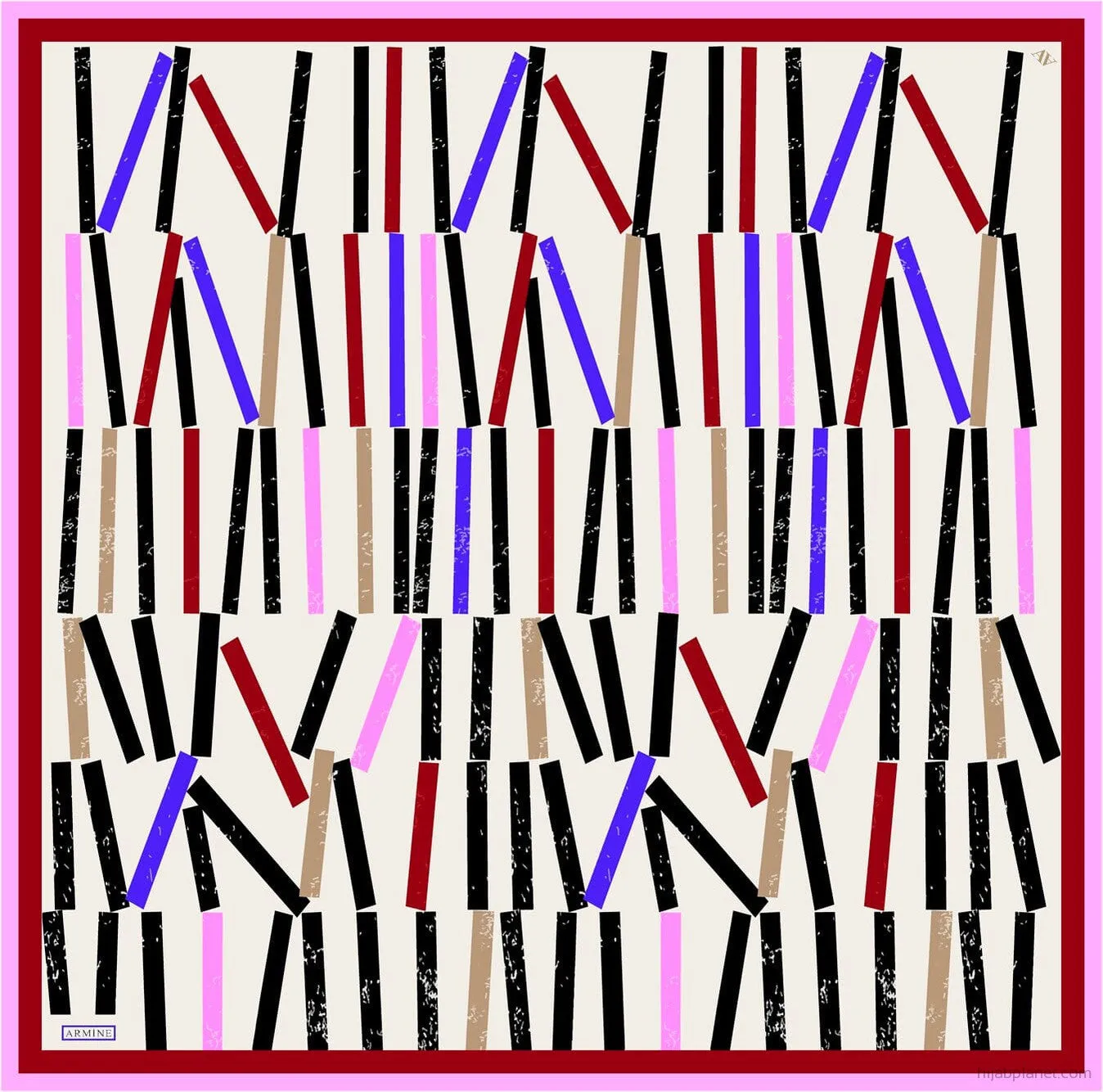 Armine Geometric Silk Scarf #8