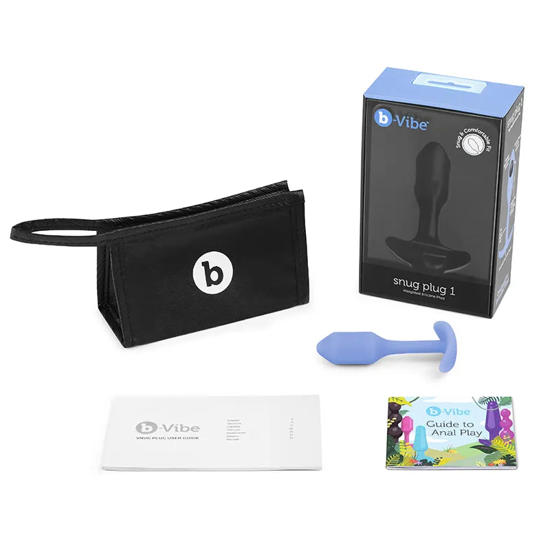 B-Vibe Snug Plug 1 Small Weighted Plug in Lilac
