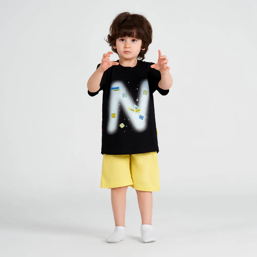 Boys long sleeve pajama Black