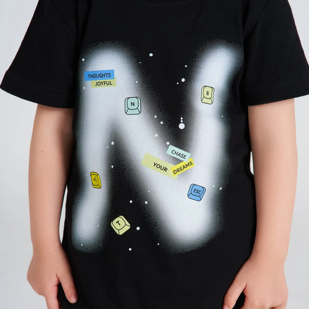 Boys long sleeve pajama Black