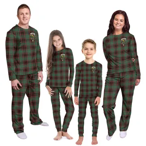 Buchan Ancient Tartan Pajamas Family Set with Family Crest