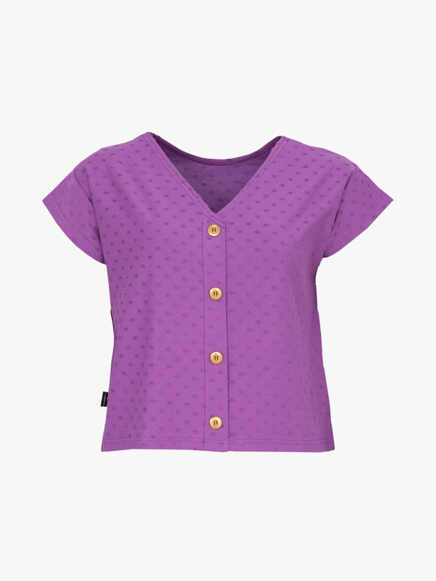 Cecily Blouse Purple Dot
