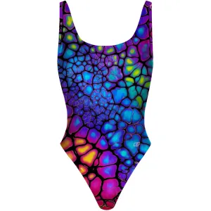 Chameleon Skin - High Hip One Piece Swimsuit