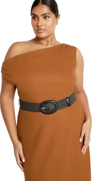 City Chic Women's Plus Size Maxi Dress-Millie Linen