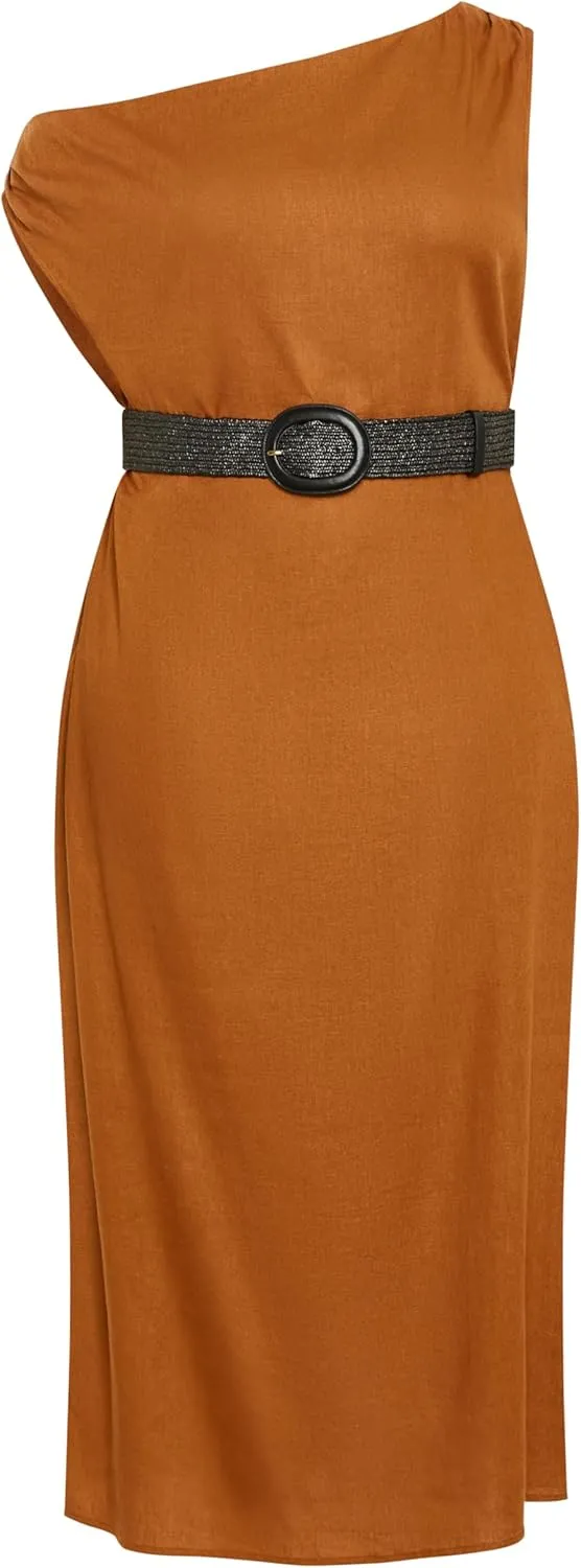 City Chic Women's Plus Size Maxi Dress-Millie Linen