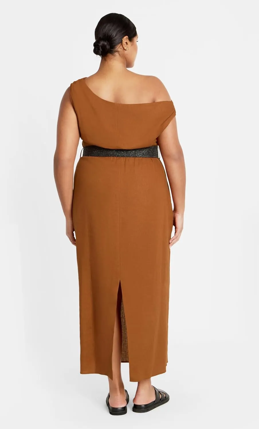 City Chic Women's Plus Size Maxi Dress-Millie Linen