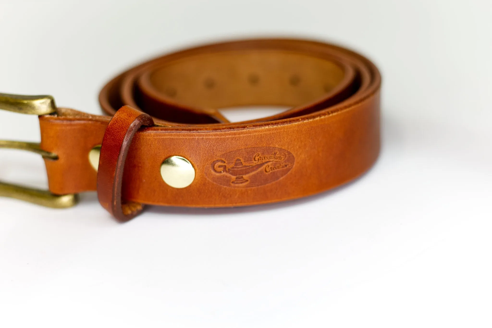 Classic Leather Belt | Buck Brown