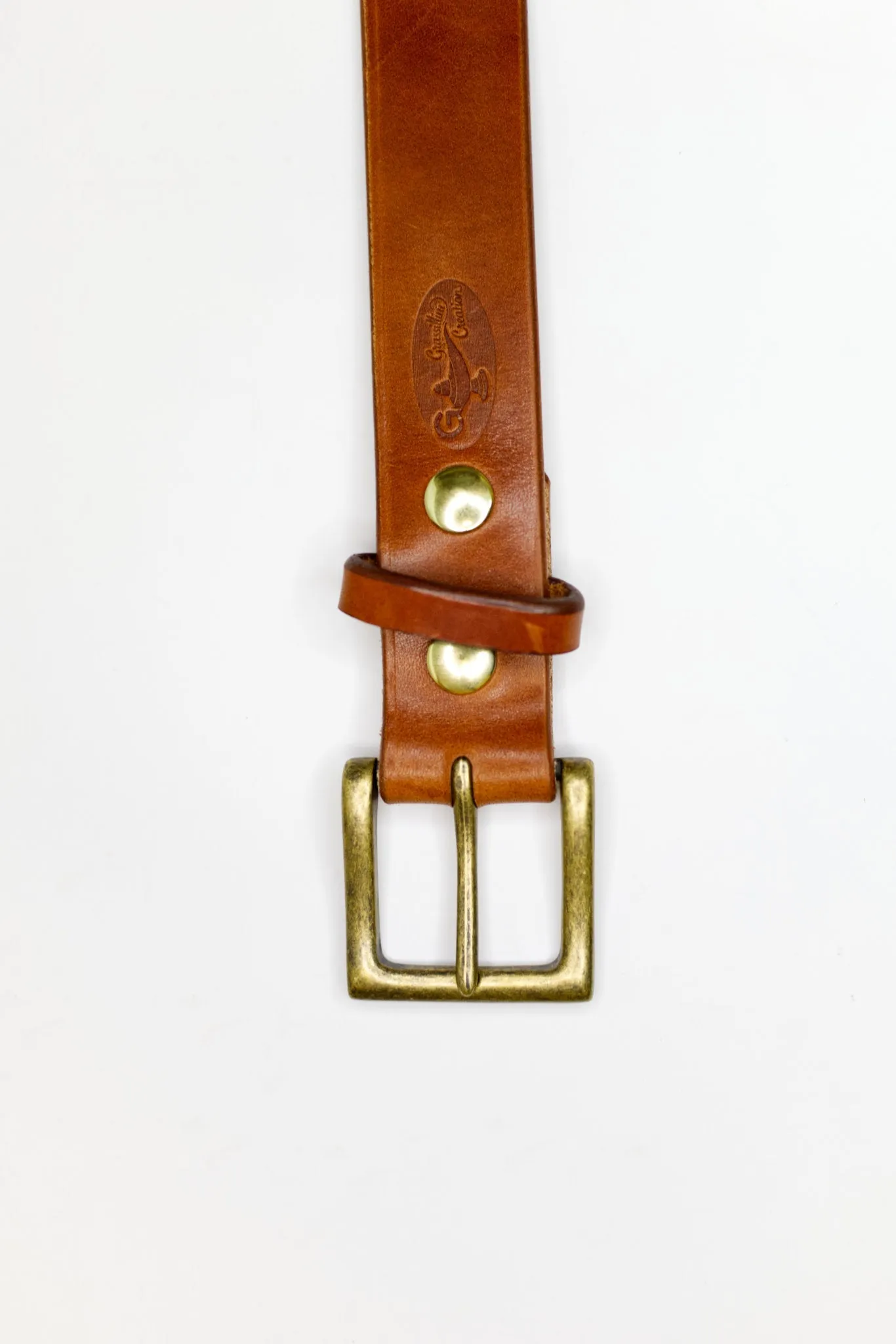 Classic Leather Belt | Buck Brown
