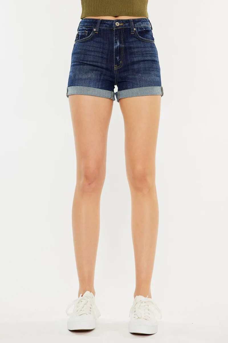 Corrine KanCan Shorts (Dark Wash)