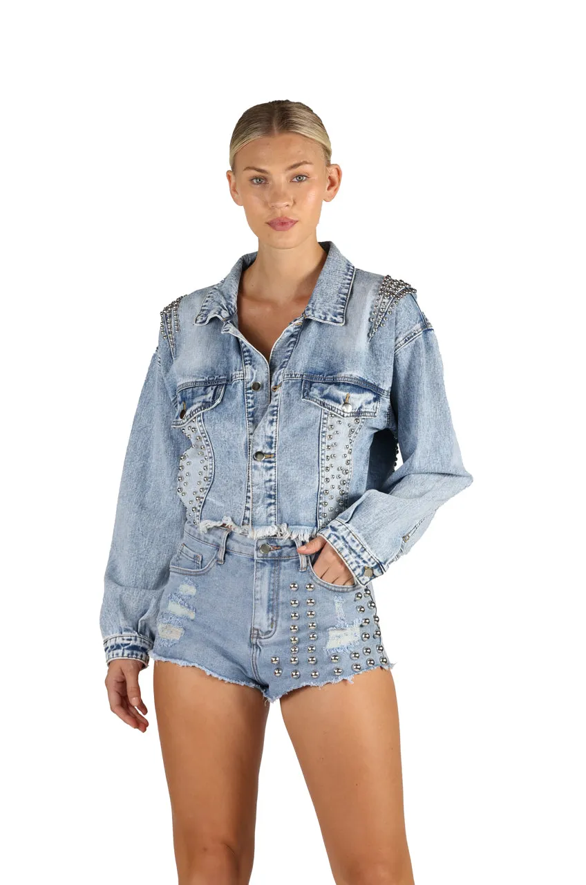 DENIM TACHU SHORTS