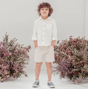 Designer Kidz Finley Linen Shorts