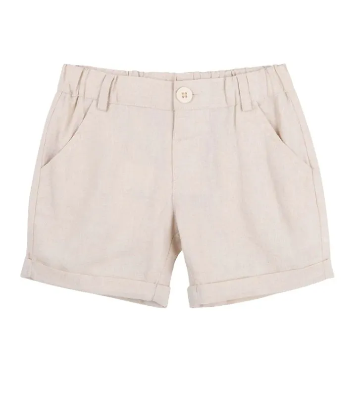 Designer Kidz Finley Linen Shorts