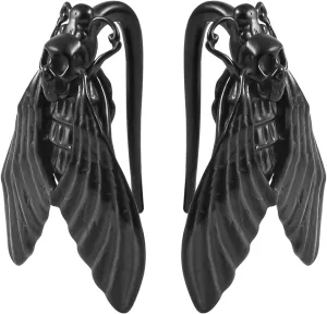 DOEARKO 2PCS Ear Gauges Ear Hangers Weights for Stretched Ear Plugs Body Piercing Tunnels 316 Stainless Steel Hypoallergenic Body Jewelry