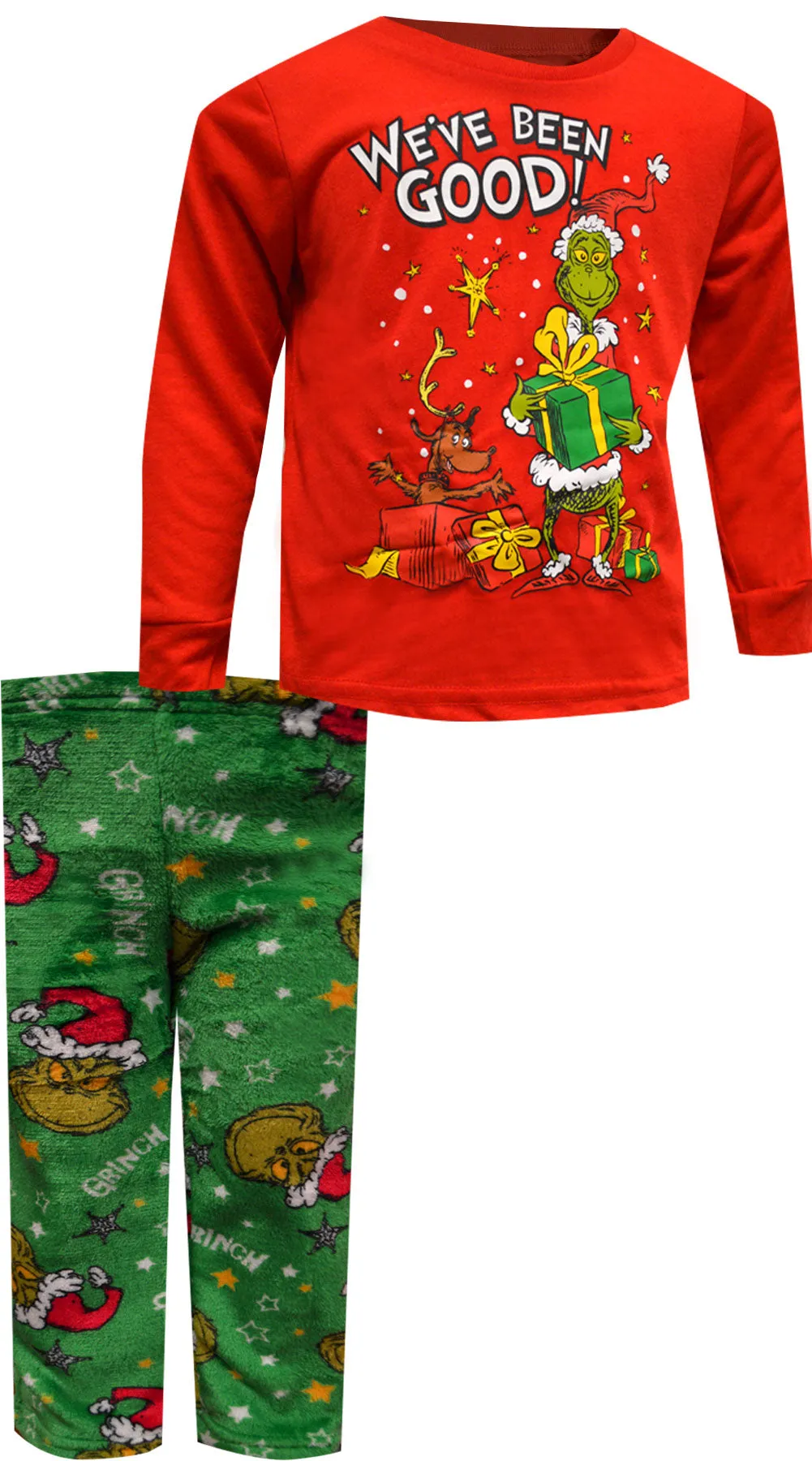Dr. Seuss The Grinch and Max We've Been Good Toddler Pajamas