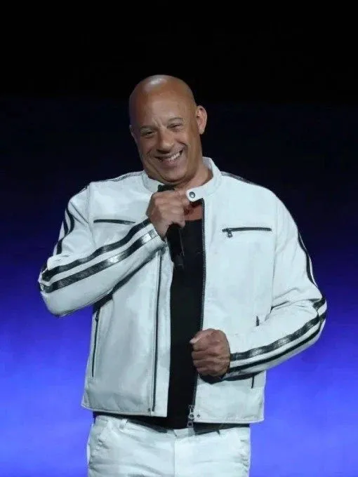 Fast X Vin Diesel CinemaCon White Jacket