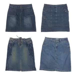Fiesta Flair Denim Skirt: Vintage Collection: (S-134) 🌟💥💫
