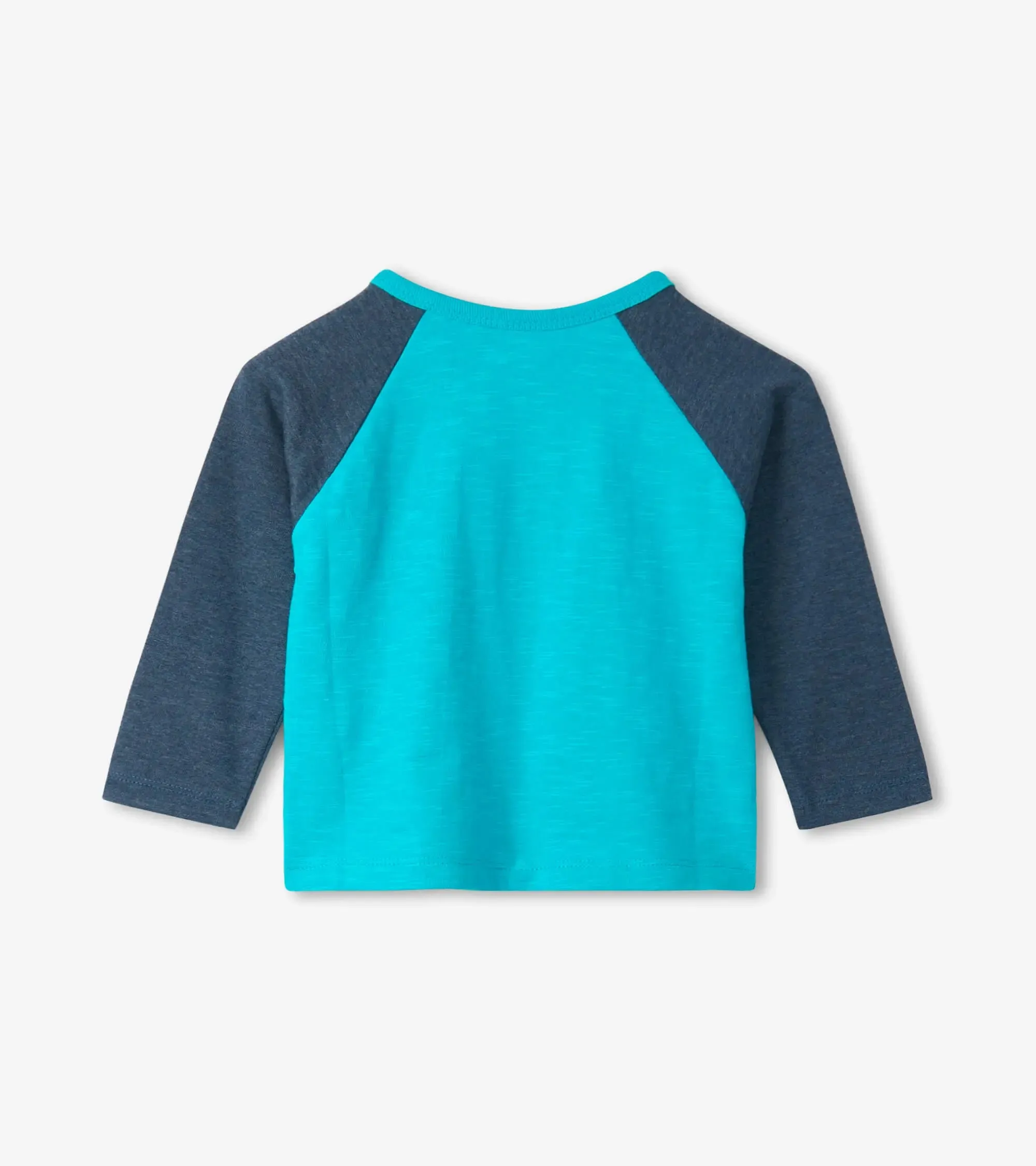 Friendly Dino Raglan Baby Tee | Hatley
