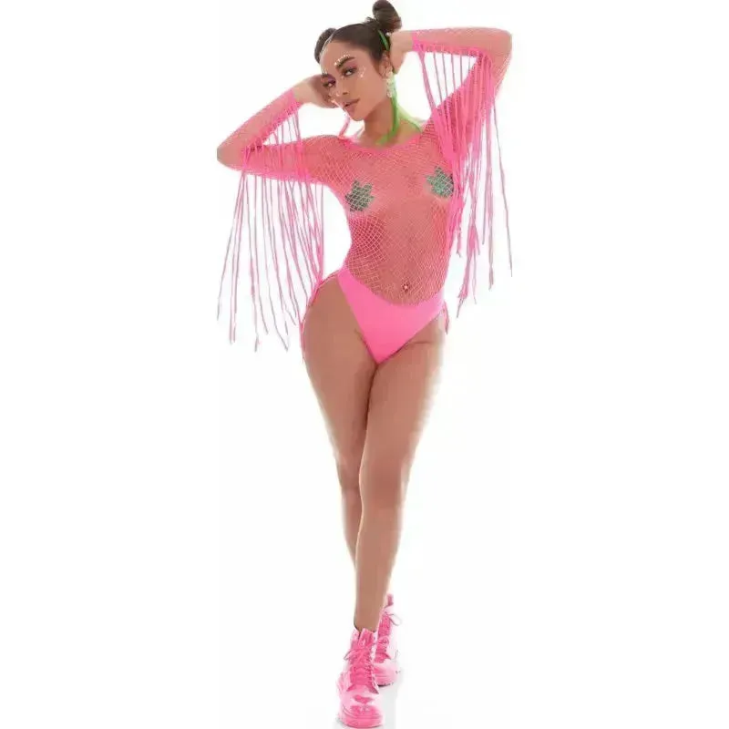 Fringe Benefits Set Hot Pink with Pot Pasties