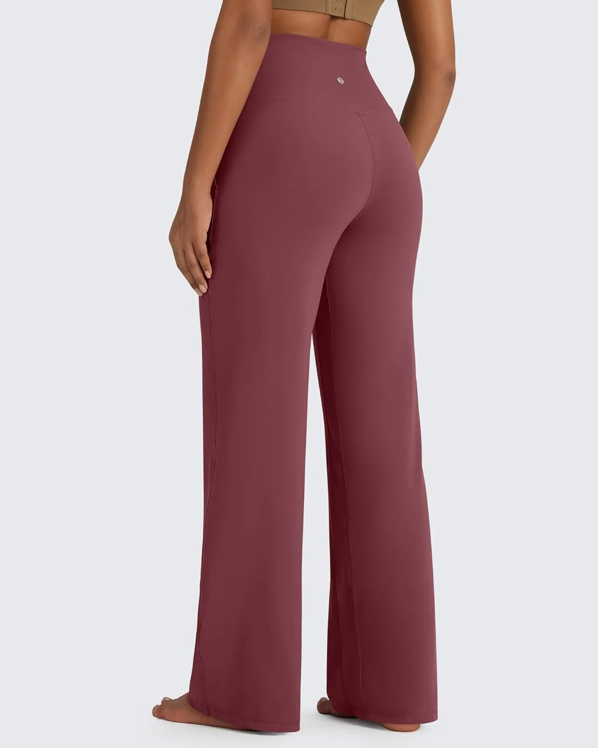 G4Free BareFeel Yoga Pants Women Wide Leg Pants with Pockets High Waisted Dress Pants Comfy Sweatpants 29"/31"/33"