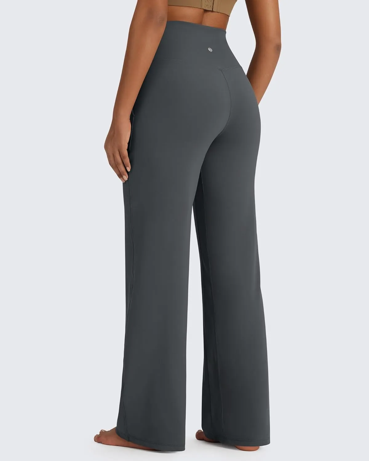 G4Free BareFeel Yoga Pants Women Wide Leg Pants with Pockets High Waisted Dress Pants Comfy Sweatpants 29"/31"/33"