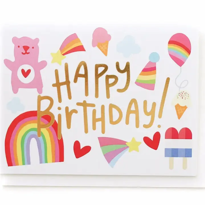 Happy Birthday- 80's Theme Card