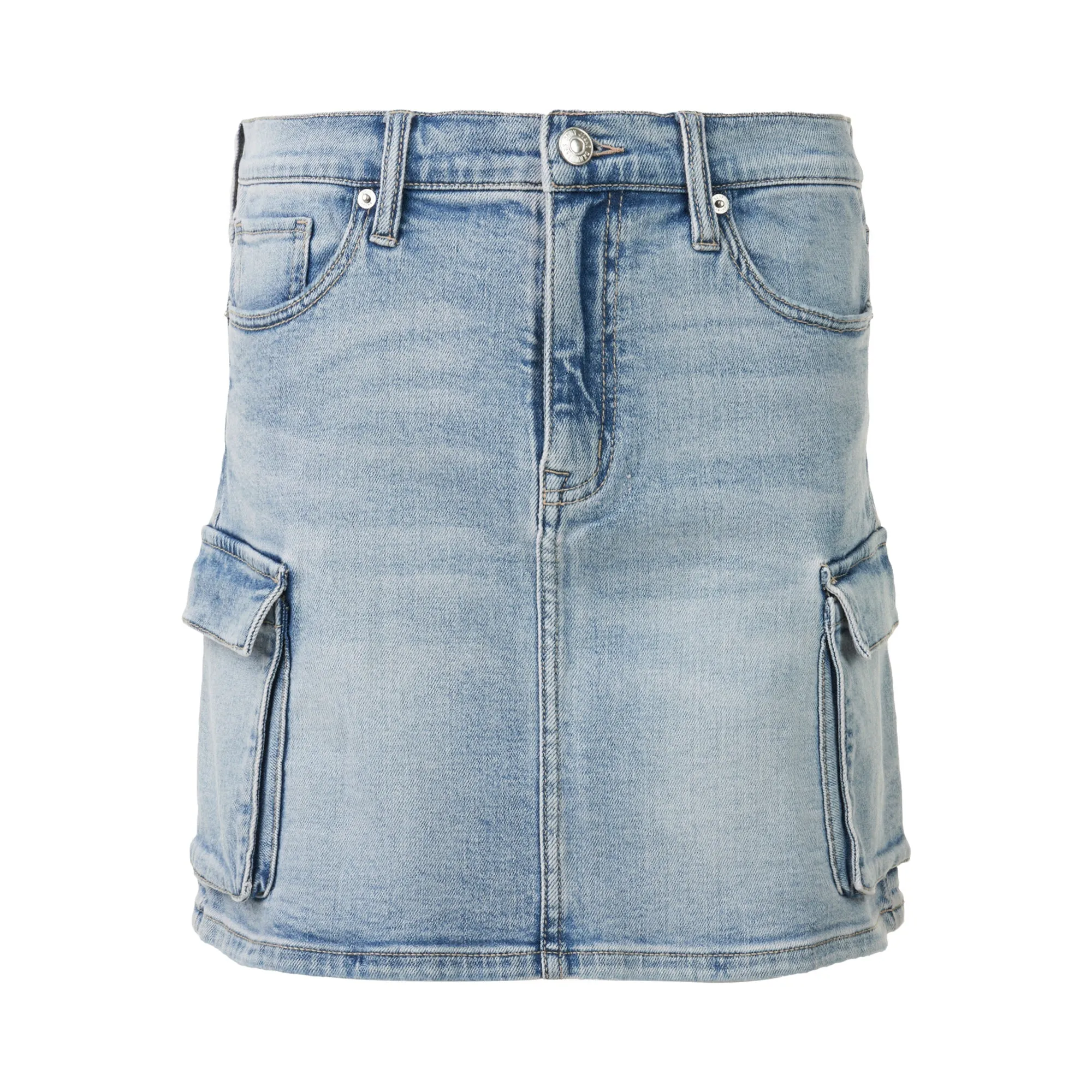 High Rise Cargo Skirt