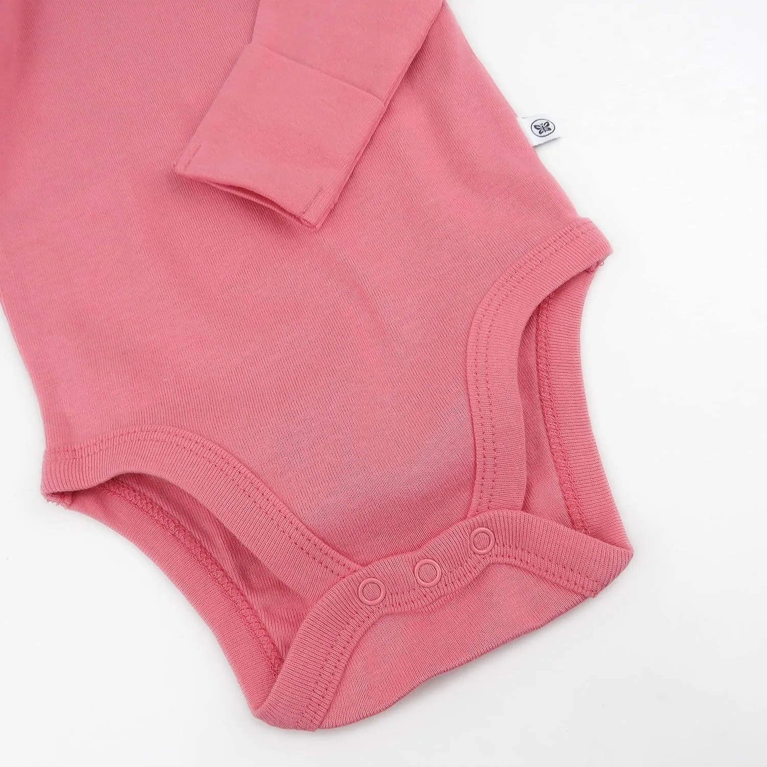 HonestBaby Baby Girls' 5-pack Long Sleeve Bodysuits One-piece 100% Organic Cotton for Infant Baby Girls', Unisex