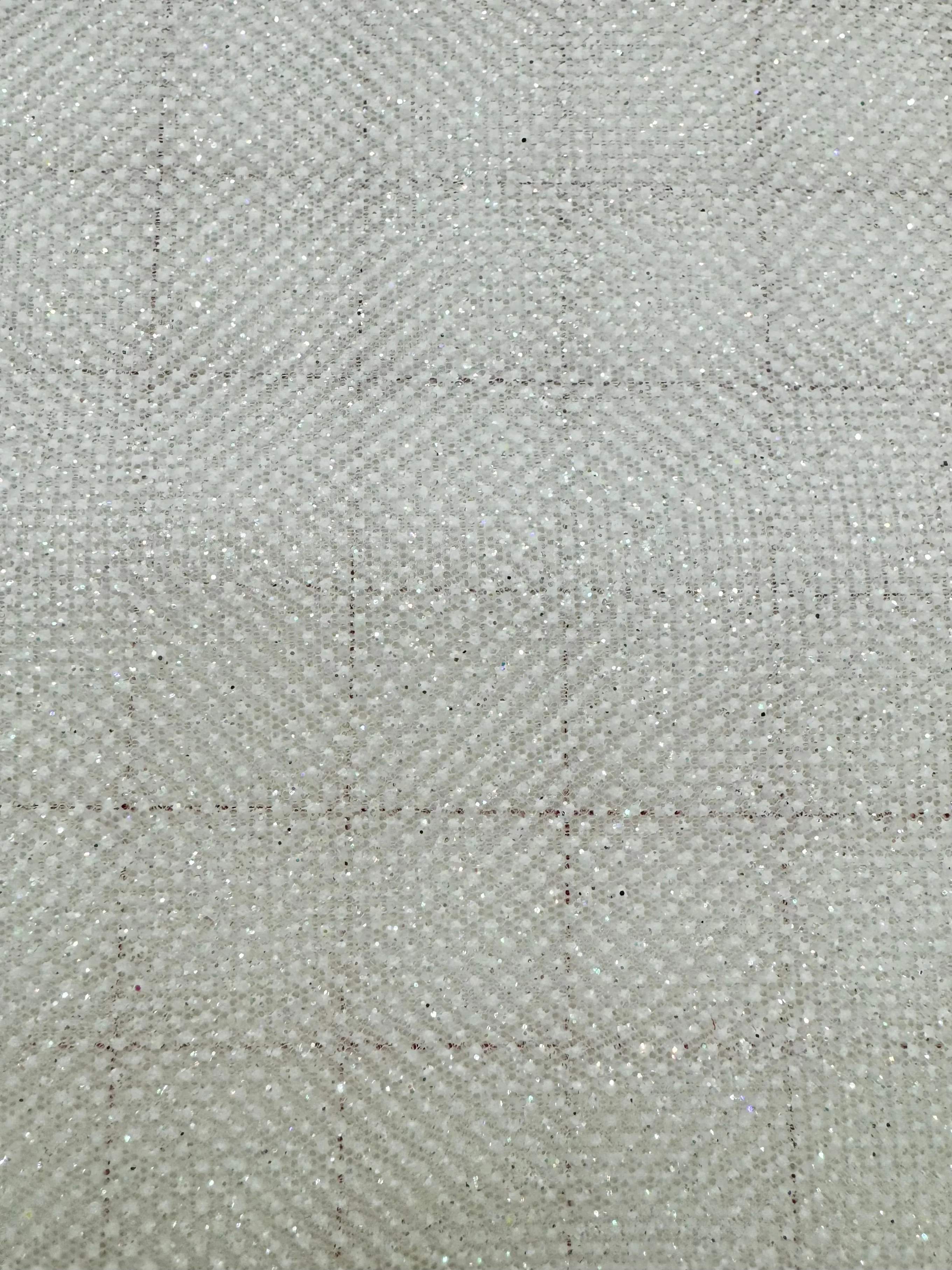 Iridescent Glitter Tulle - 58-inches Wide White