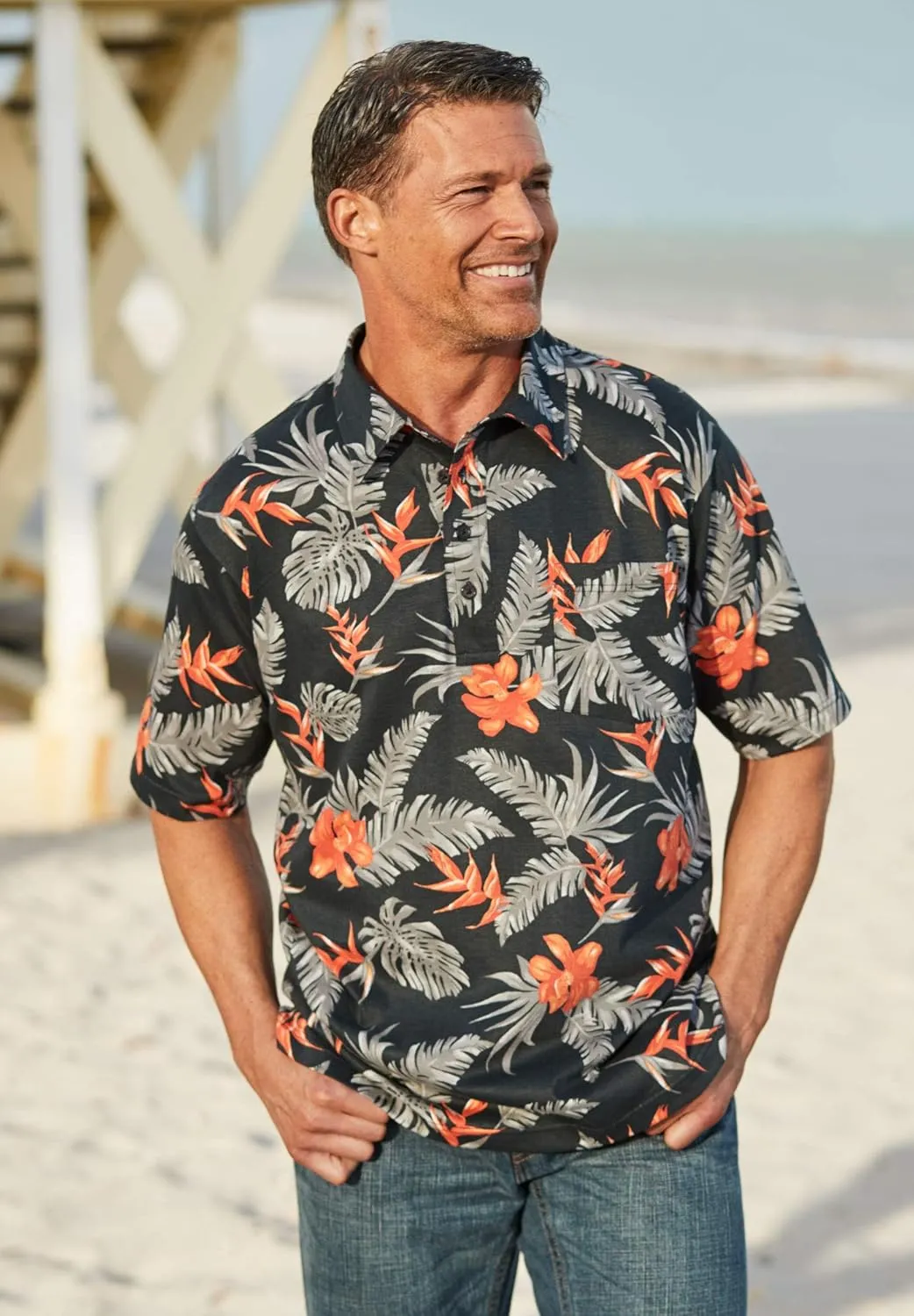 KingSize Men's Big & Tall Lightweight Jersey Polo