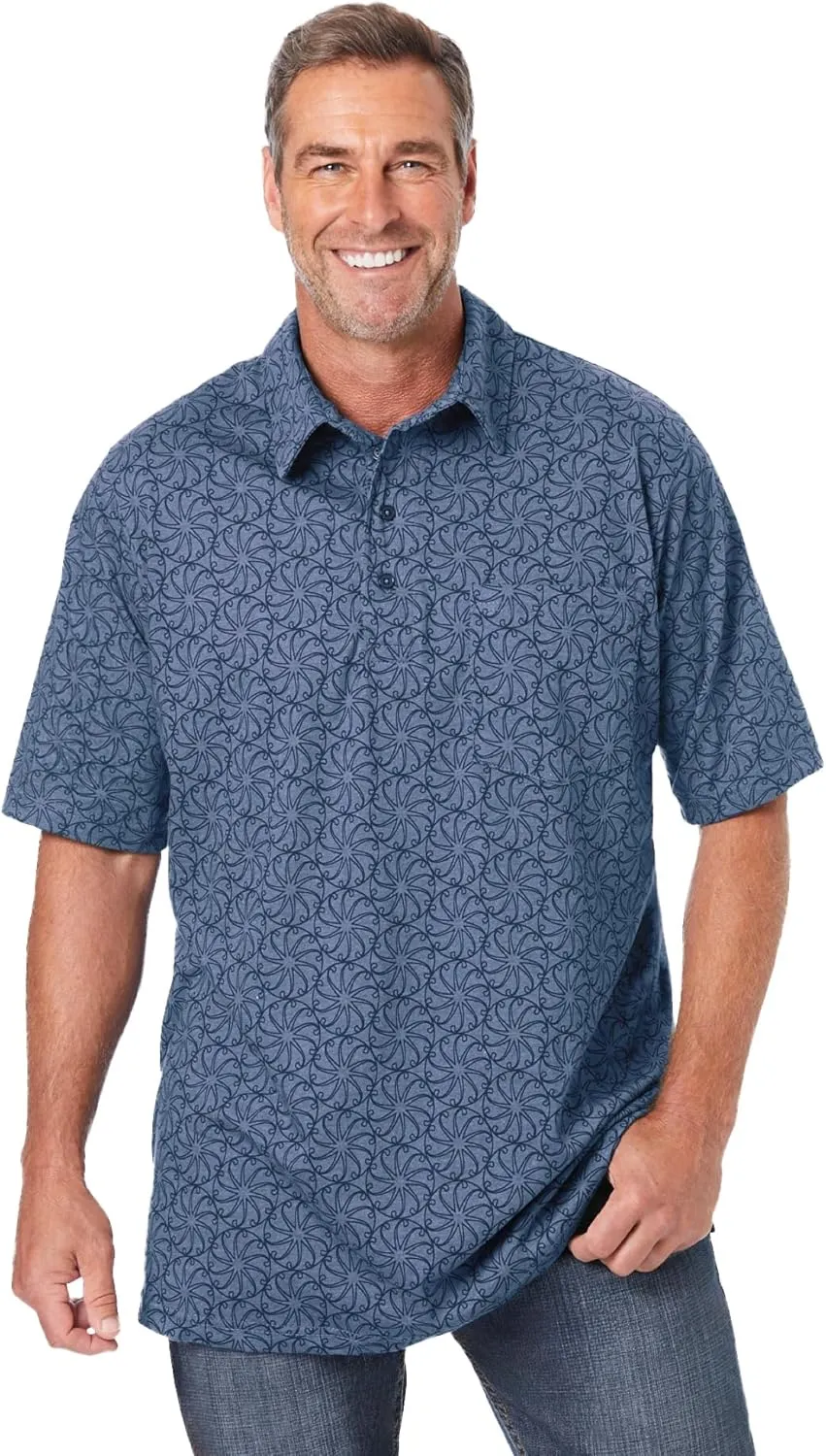 KingSize Men's Big & Tall Lightweight Jersey Polo