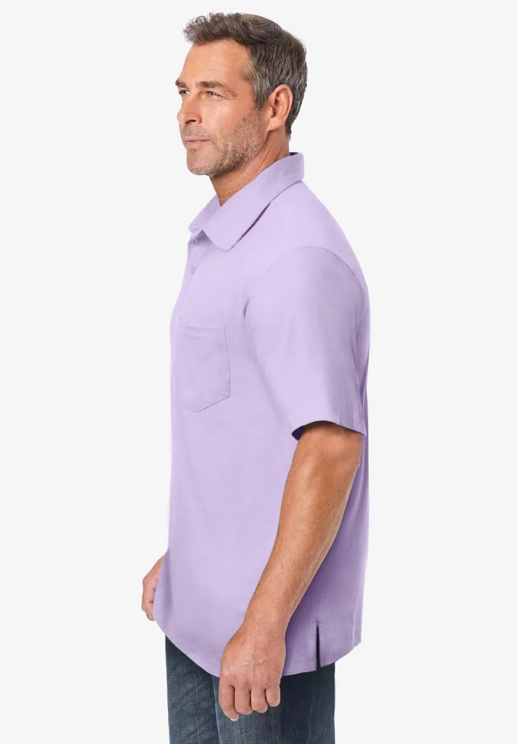 KingSize Men's Big & Tall Lightweight Jersey Polo