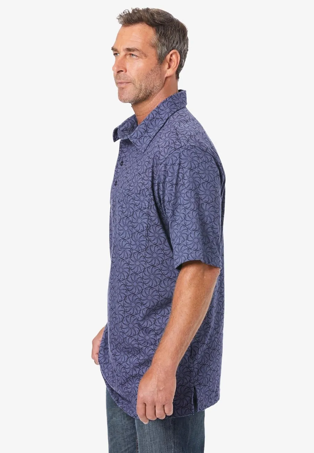 KingSize Men's Big & Tall Lightweight Jersey Polo