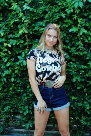Lakken Judy Blue Cutoff Dark Denim Shorts