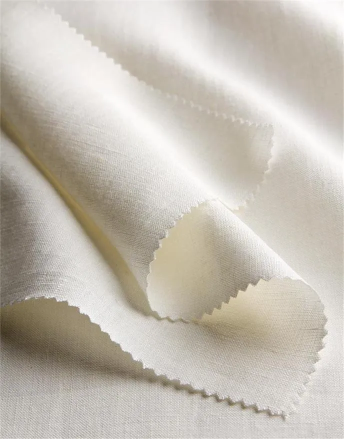 LAYLA ORGANIC ~ Natural Linen Fabric oversized
