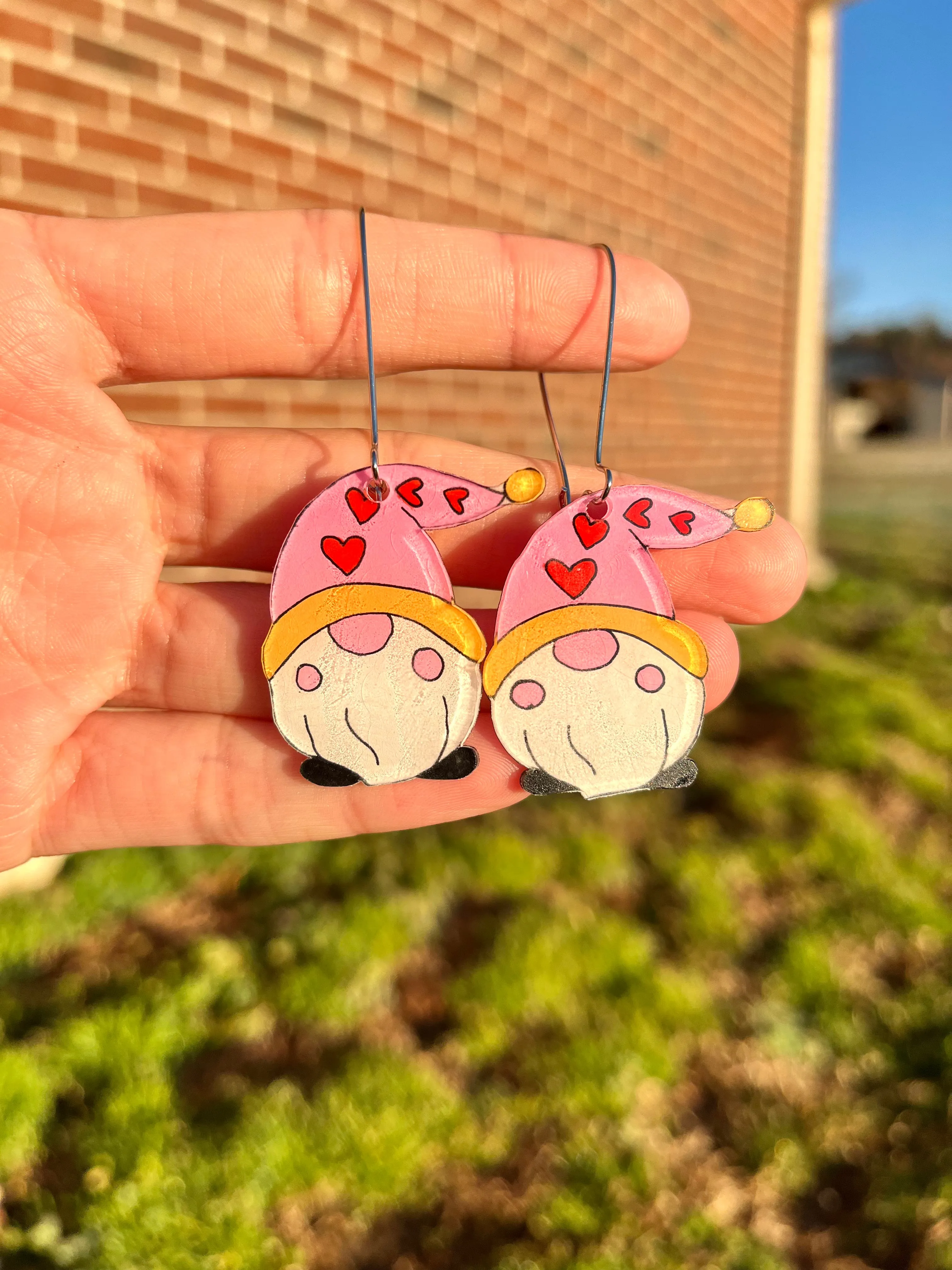 Love Gnome gauge-friendly Earrings