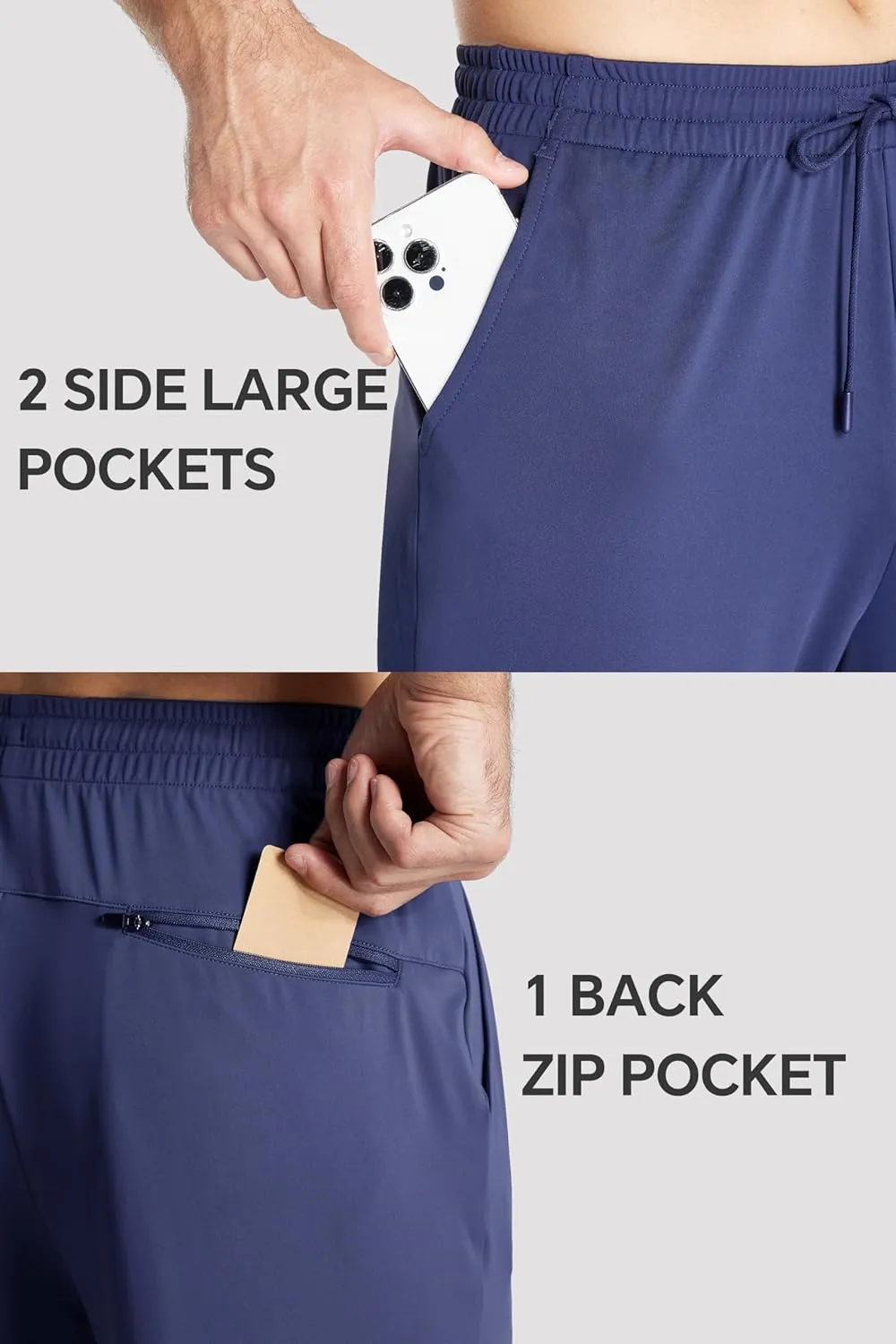M MAROAUT Men's Joggers Stretch Sweatpants with Pockets, Tapered Athletic Pants for Gym Workout and Casual Wear