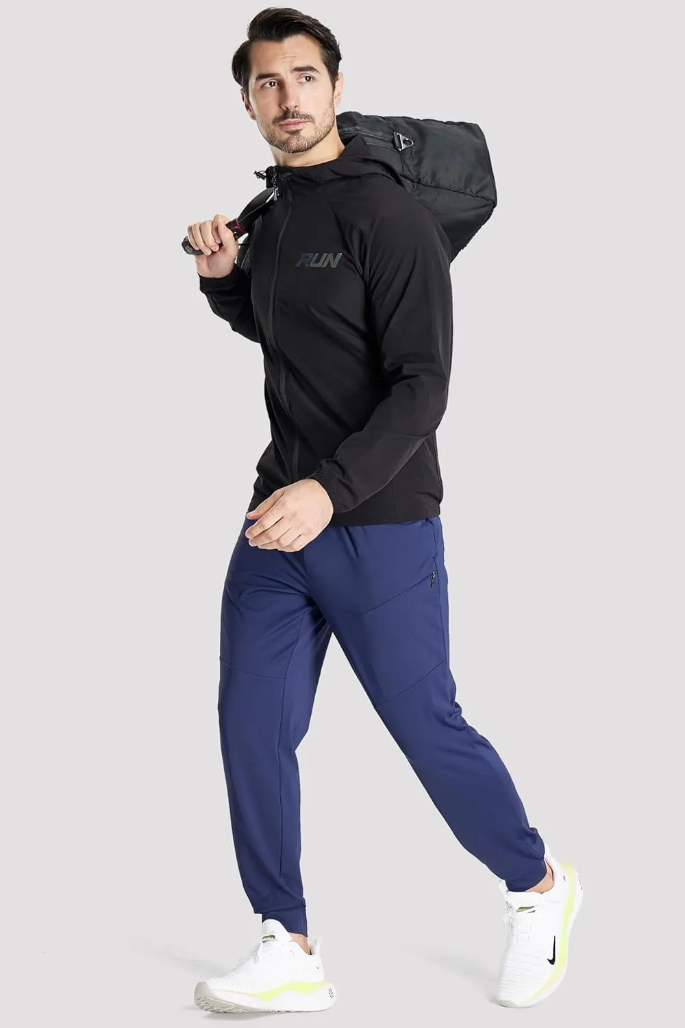 M MAROAUT Men's Joggers Stretch Sweatpants with Pockets, Tapered Athletic Pants for Gym Workout and Casual Wear