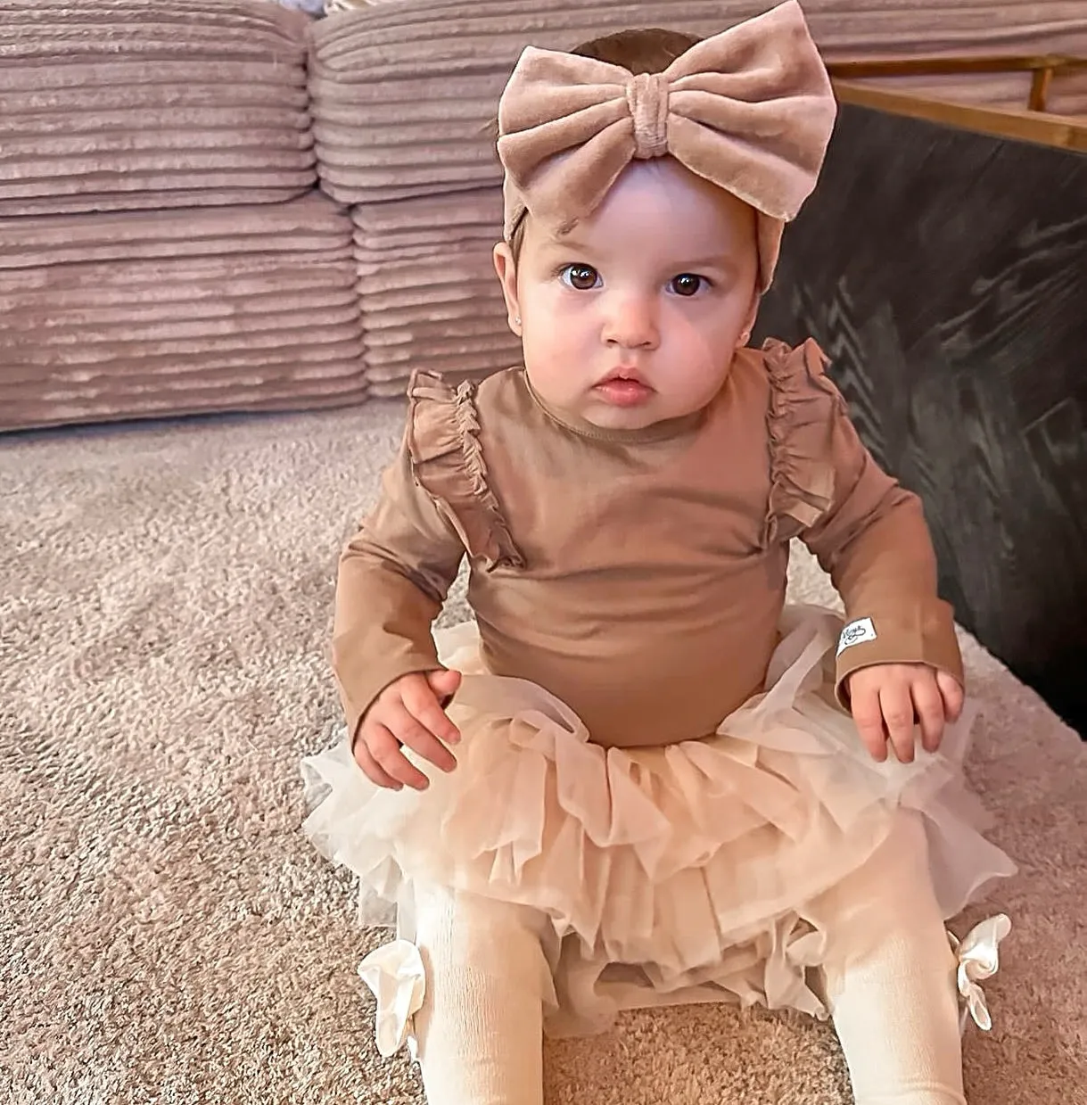 May Mays tutu rokje   bloomer broekje beige Annabel