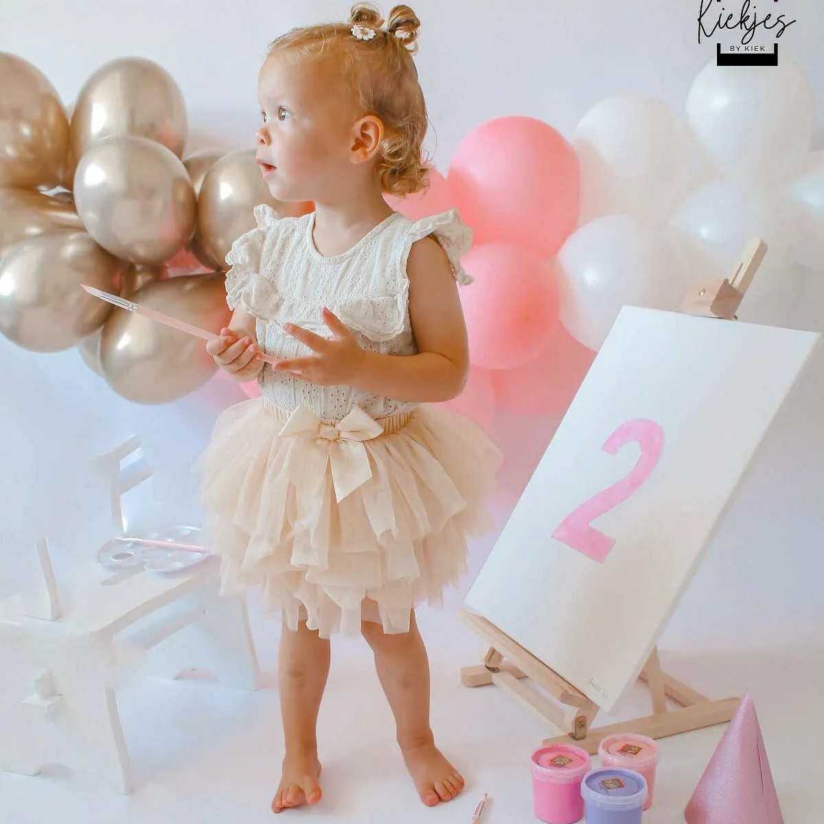 May Mays tutu rokje   bloomer broekje beige Annabel