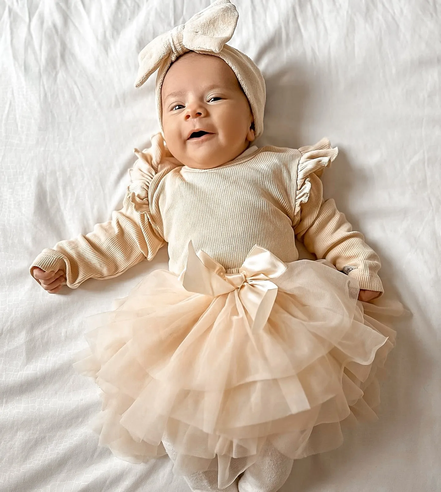 May Mays tutu rokje   bloomer broekje beige Annabel