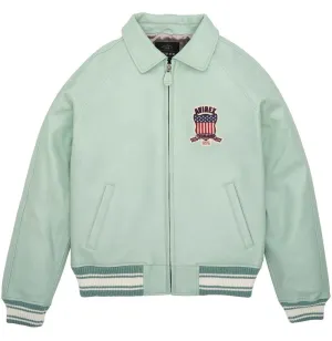 Mens Avirex Icon Seafoam Leather Jacket