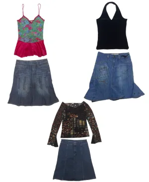 Millennium Mix Pack: Y2K Tops & Skirts Assortment (S-200)🌟💫💥