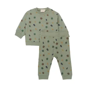 Minymo - Sweatshirt   Pant Set - Autumn Leaves